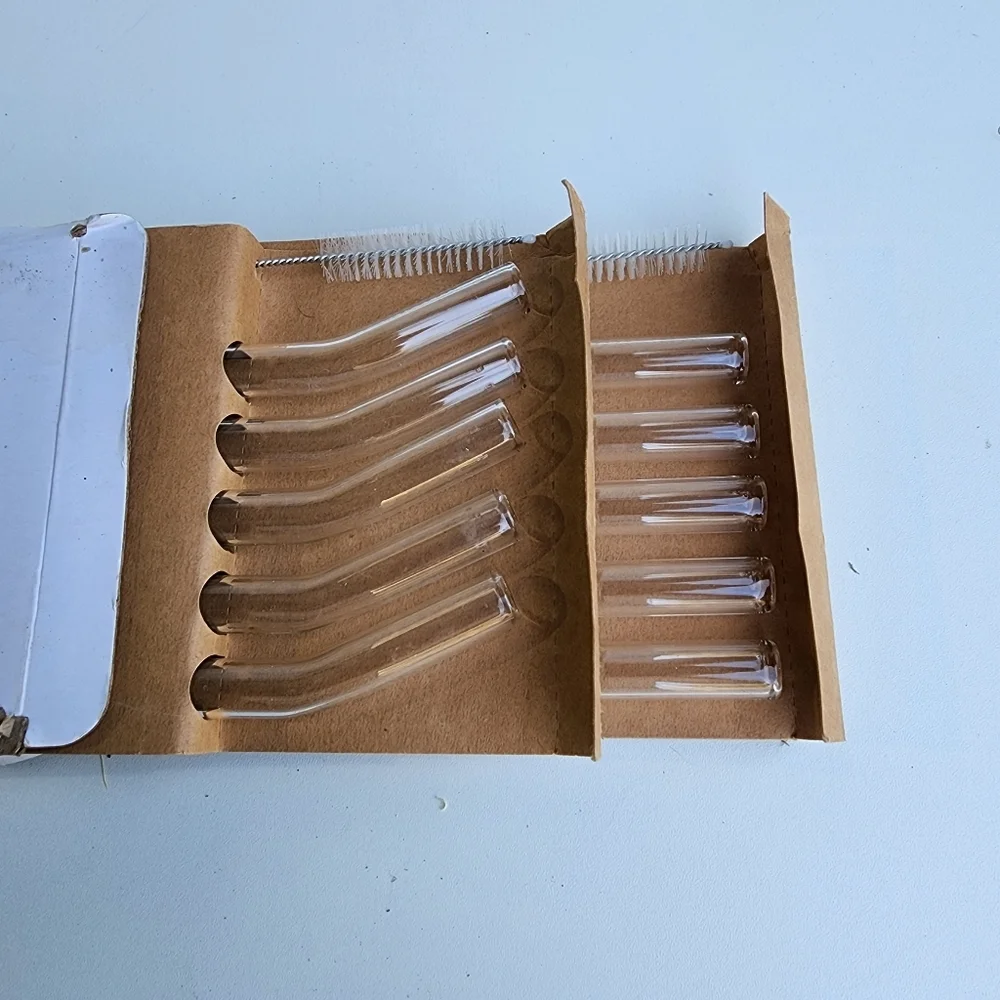 Reusable Glass Straws 10 Pack - Multicolor